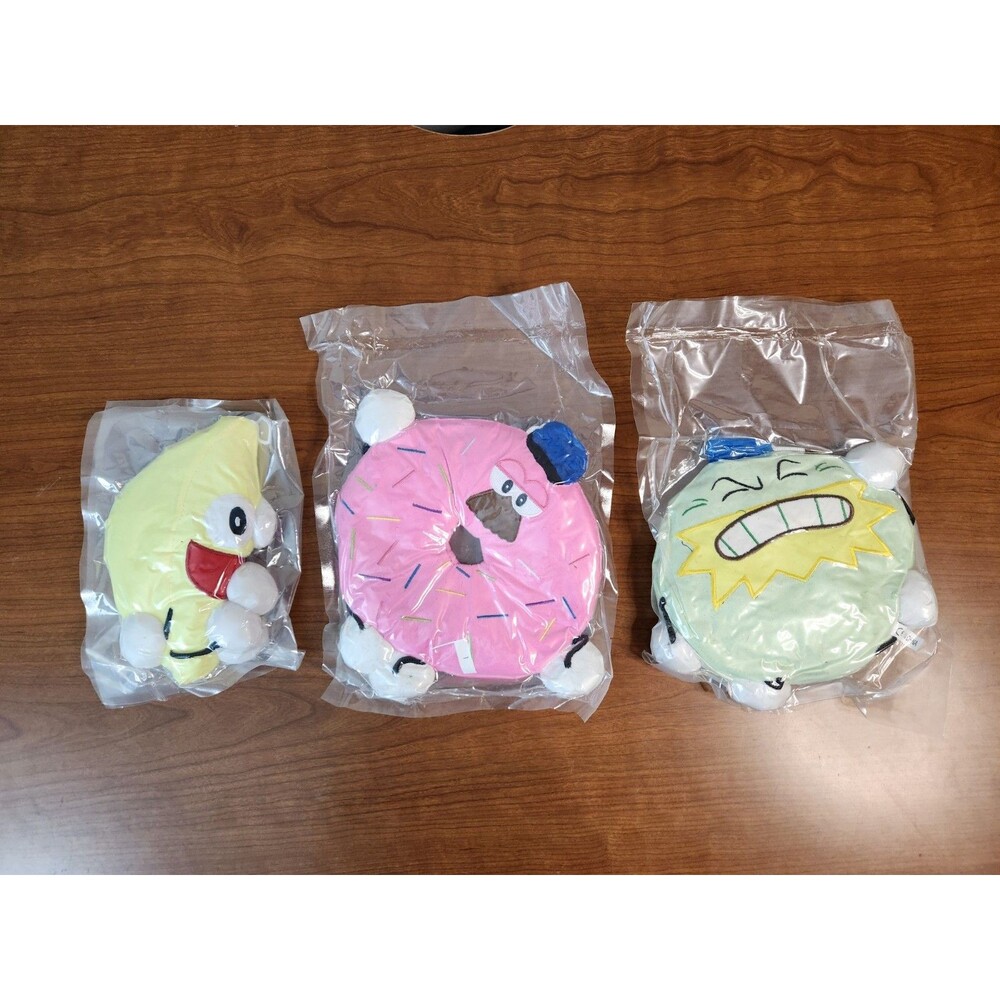Shovelware’s Brain Game Plush Set ~ Banana, Melon & Police Donut ~ Roblox Meme